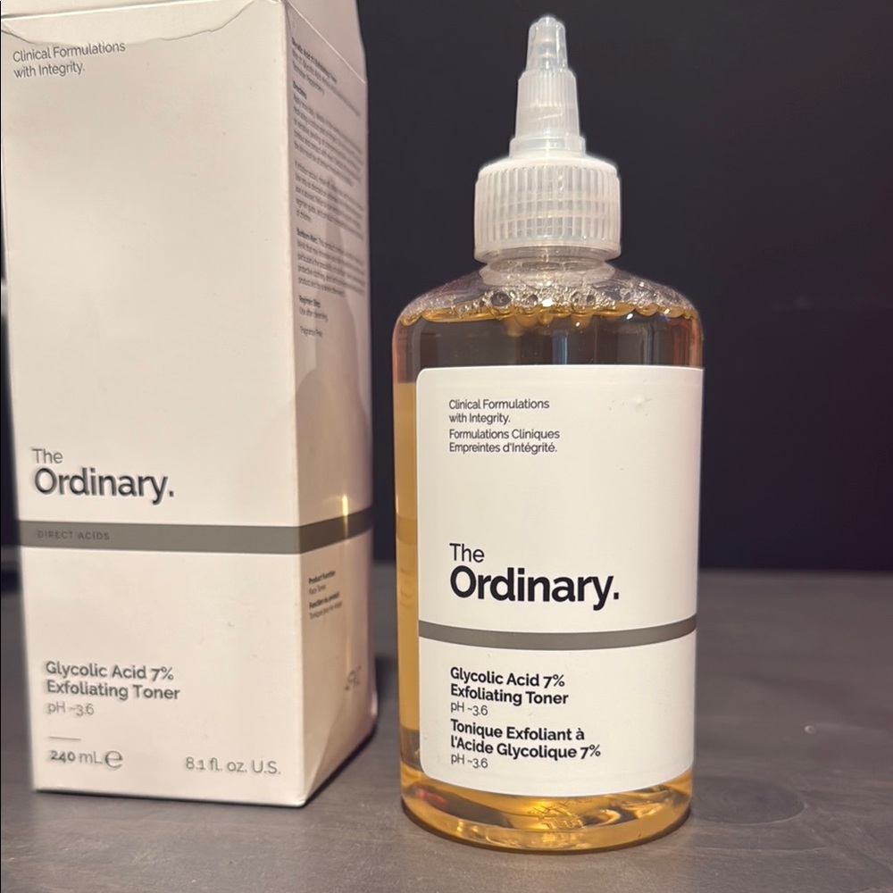 The Ordinary White Exfoliating Toner Box